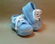 Como Fazer Tênis de Crochê Para Bebê (8)