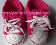 Como Fazer Tênis de Crochê Para Bebê (14)