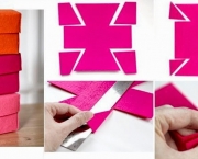 Fazer Caixas Coloridas de Feltro (7)