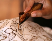 Porta-Retratos Com Batik Em Madeira (17)