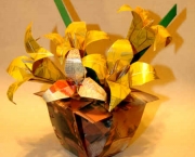 Vaso de Flores de Origami (1)