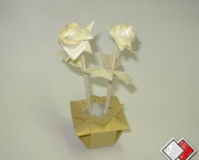 Vaso de Flores de Origami (18)