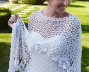 Xale Branco Em Crochet (1)
