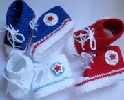Como Fazer Tênis de Crochê Para Bebê (3)