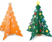 Árvore De Natal Feita Com Papel (8)