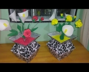 Como Fazer Vaso de Flor Com Caixa de Leite (5)