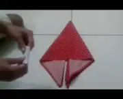 Flor de Origami em Tecidos (1)