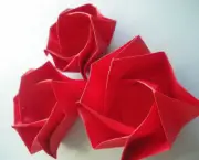 Rosa Feita em Origami (6)