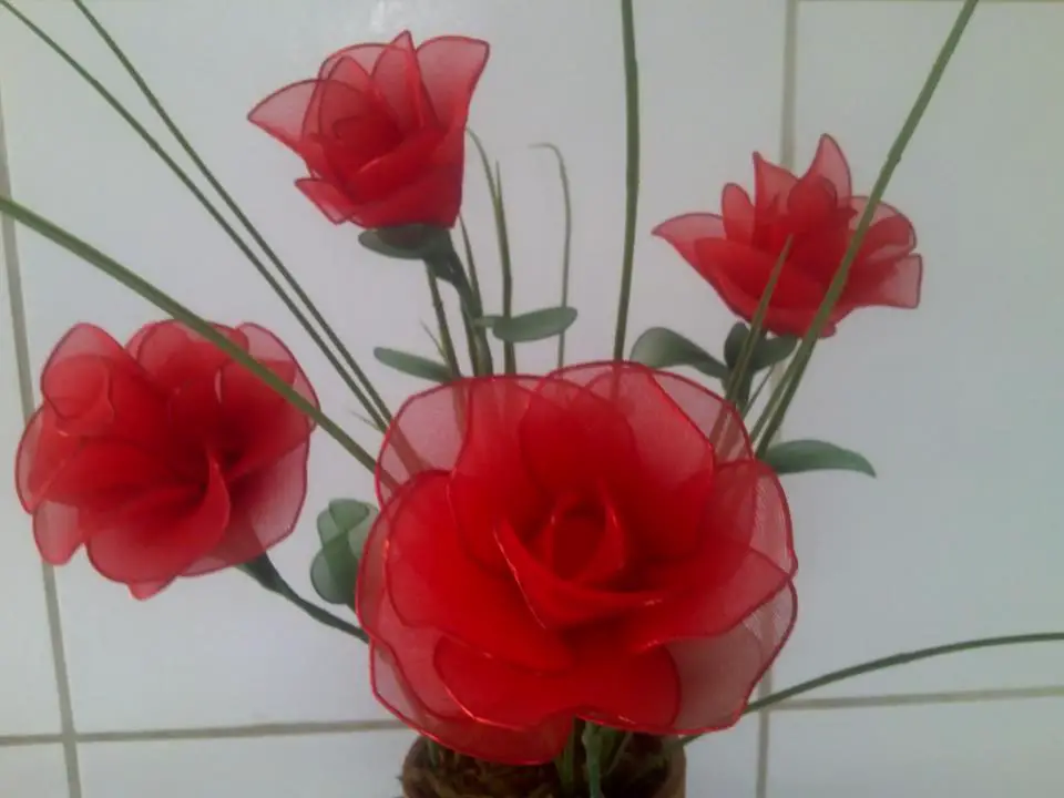 Rosas Com Meia de Seda - Dicas | Artesanato - Cultura Mix