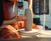 Vaso de Cerâmica Feito em Torno (3)