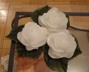 Velas Artesanais em Forma de Flores (5)