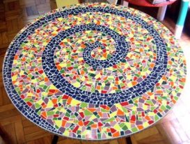 Mosaico Com Azulejos