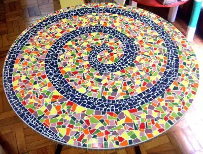 Mosaico Com Azulejos 