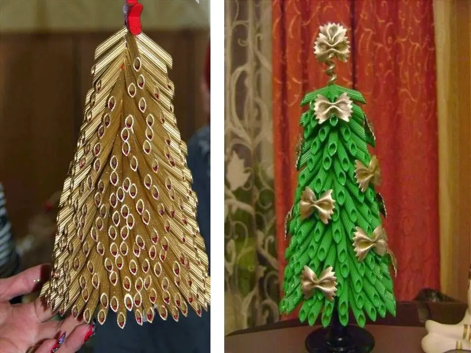 Árvores de Natal de Macarrão | Artesanato - Cultura Mix